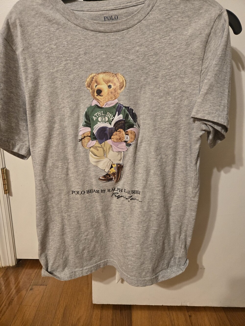 Gently Used Polo by Ralph Lauren Grey Bear Graphic Tee